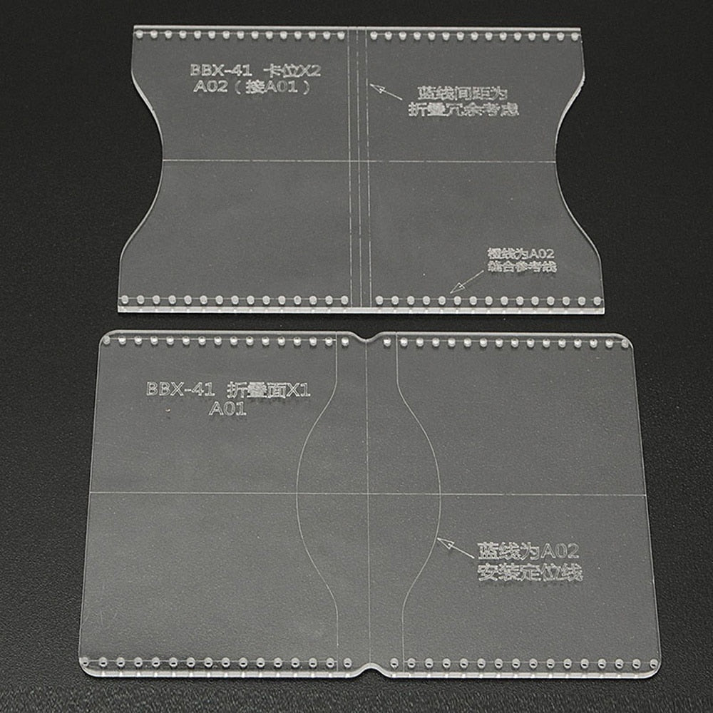DIY Leather Coin Purse Stencil Template Tool DIY Set