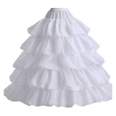 5-layer Lolita Petticoat Skirt Drawstring Adjustable Height and Waist