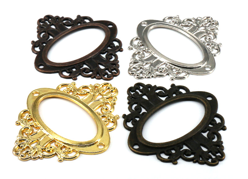 5pcs Antique Medicine Drawer Cabinet Label Frame Card Holders