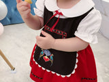 Baby Bavarian Dirndl Dress Children Oktoberfest Costumes German Baby Girl Heidi Costume