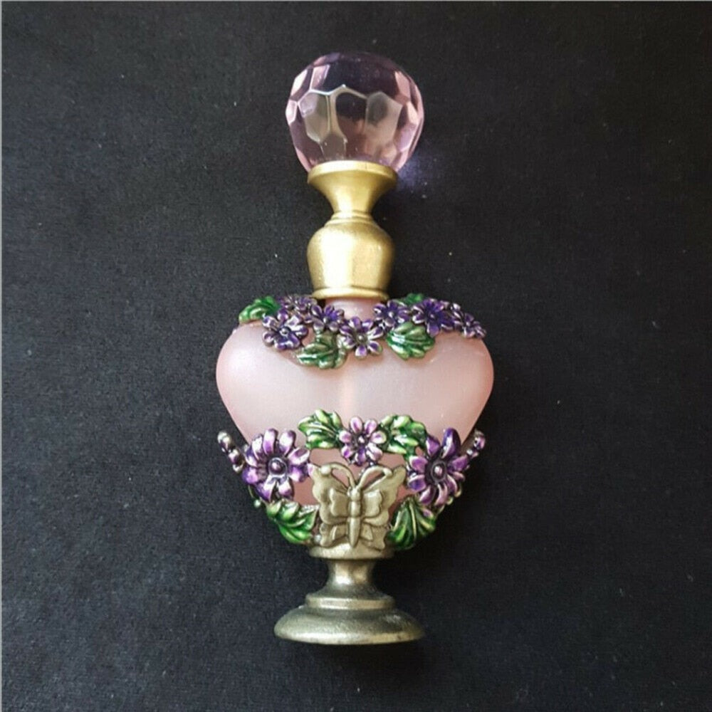 Ladybug Crystal Heart Perfume Bottle