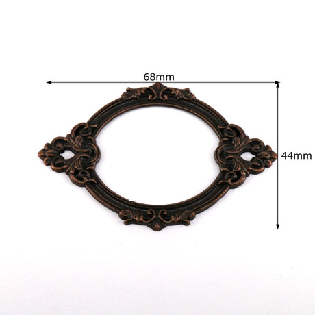5pcs Antique Medicine Drawer Cabinet Label Frame Card Holders