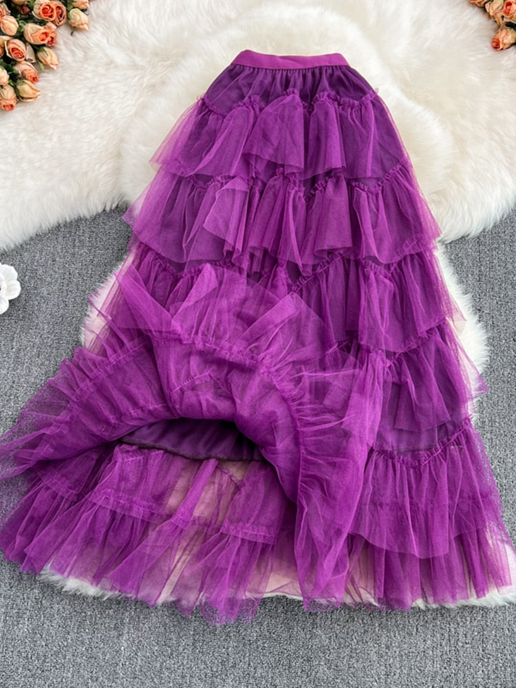 Rah-Rah Ruffled Tiers Tulle Tutu Skirts