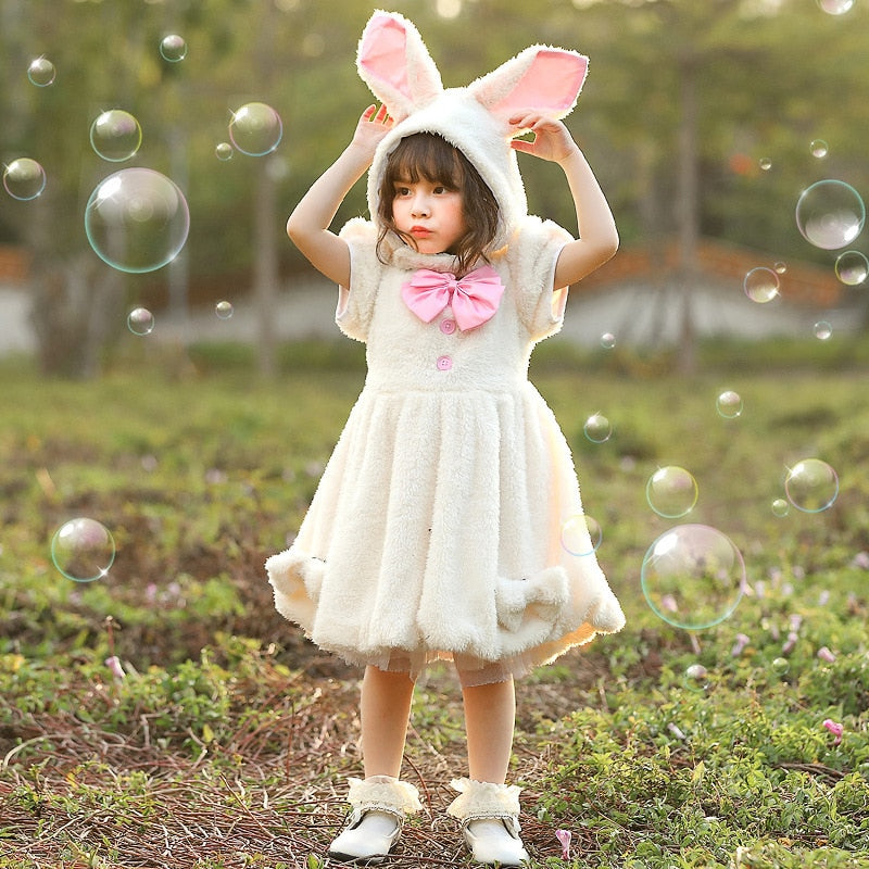 Cuddly Bunny Costume Easter Party Dress