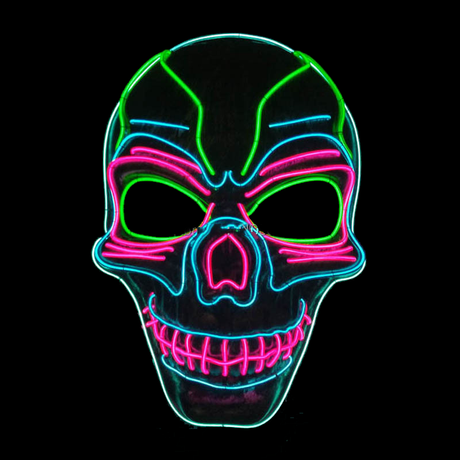 Glowing Cosplay LED Joker Masks
