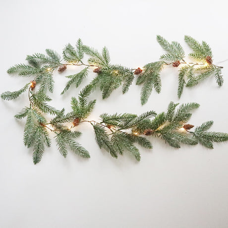 Christmas Pine Cone String Lights Garland LED Fairy Lights