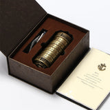 Leonardo da Vinci Code Bronze Metal Cryptex Locks Letter Password Chamber