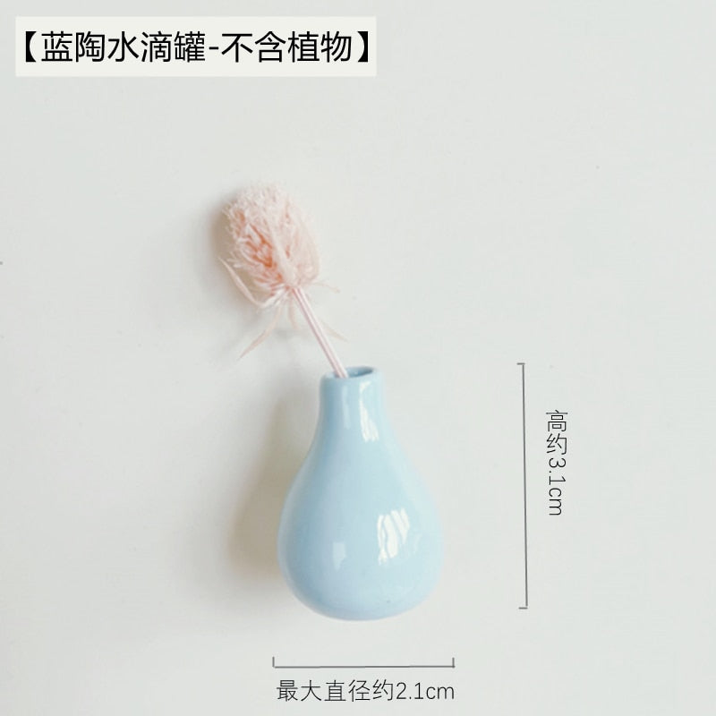 Mini Ceramics Vase Fridge Magnets