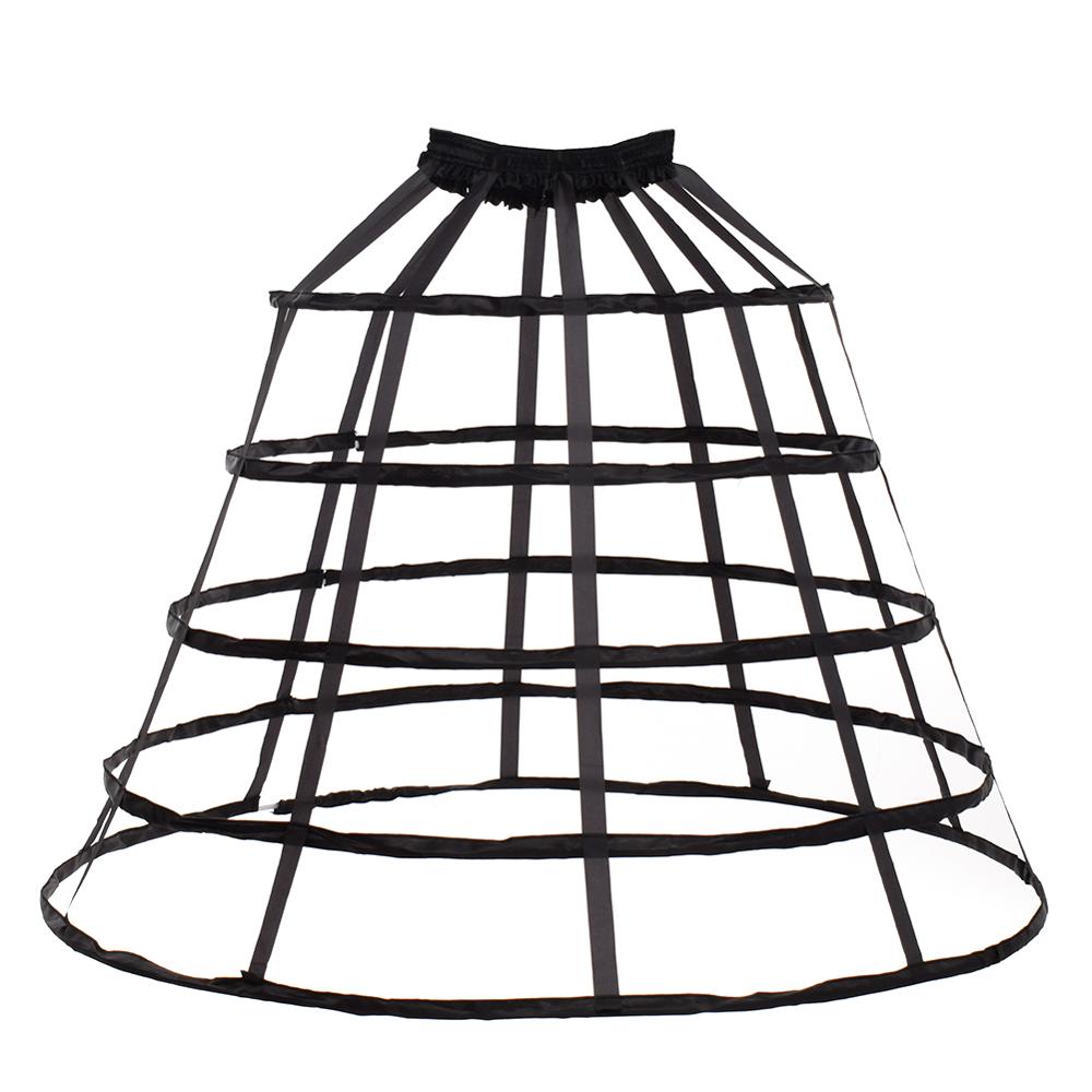 Lolita Birdcage Bustle Victorian Cage Petticoat Skirt 5 Hoops