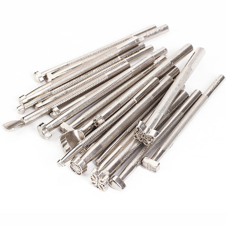 20Pcs Leather Carving Stamping Tool Set Carved Leather Punch Engraving Tools