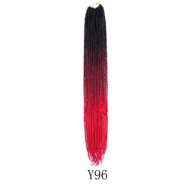 Mermaid Hair Extensions Twist Crochet Braided Hair 30 Strands