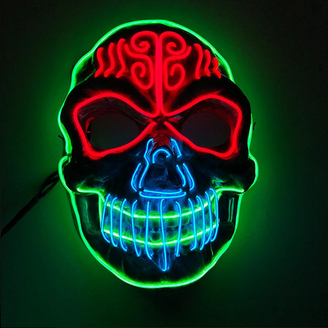 Glowing Cosplay LED Joker Masks