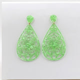 Brincos Flamencos Acetic Acid Plate Colourful Teardrop Earrings