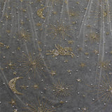 Pearls and Glitter Gold Dust Short Bridal Veil with Comb