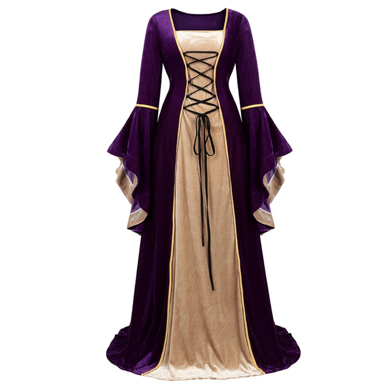 Velvet Irish Renaissance Dress Medieval Victorian Costume Dress