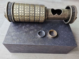 Leonardo da Vinci Code Bronze Metal Cryptex Locks Letter Password Chamber