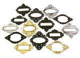 5pcs Antique Medicine Drawer Cabinet Label Frame Card Holders