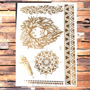 Gold Temporary Tattoos