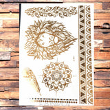 Gold Temporary Tattoos