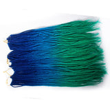 Mermaid Hair Extensions Twist Crochet Braided Hair 30 Strands