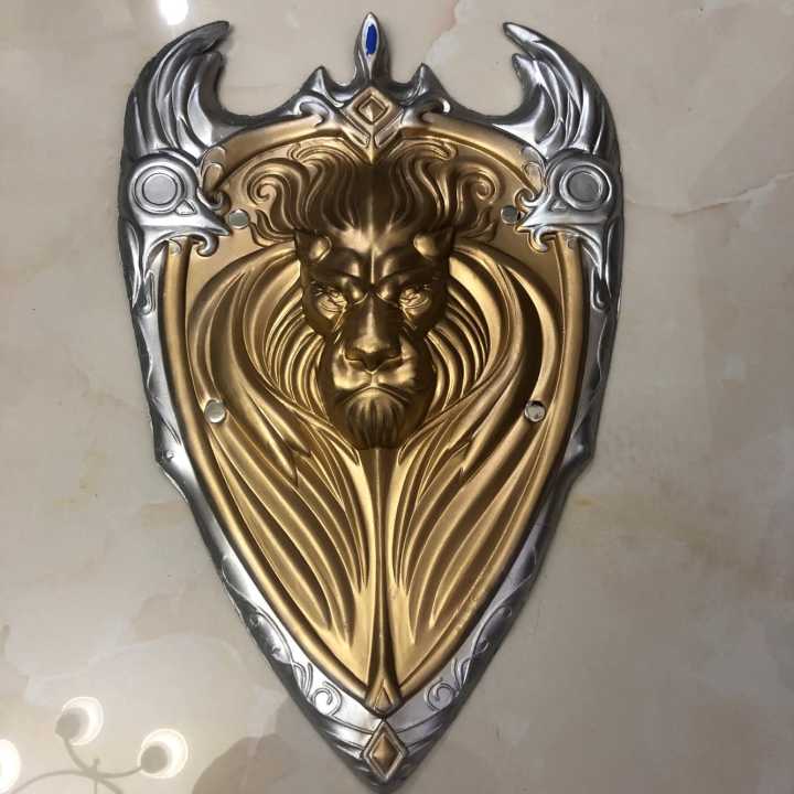 Gold Lion King Justice Royal Guard Shield Brave Heart Cosplay Prop