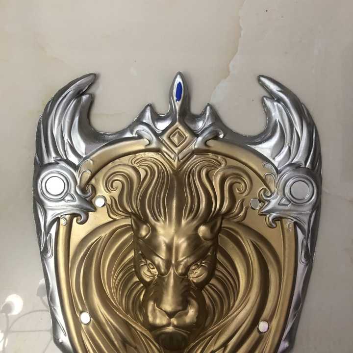 Gold Lion King Justice Royal Guard Shield Brave Heart Cosplay Prop