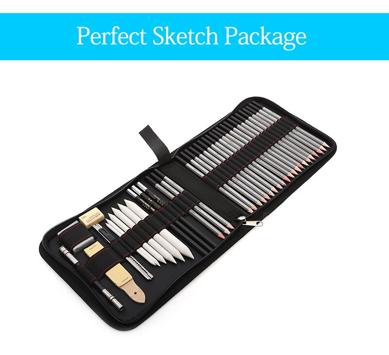 27/39pcs Professional Sketch Tool and Pencil Kits