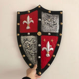 Fleur de Lis and Lion Knight Shield PU Armour Cosplay Prop