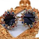 Round Flower Sunglasses