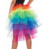 Layered Rainbow Bustle Skirt