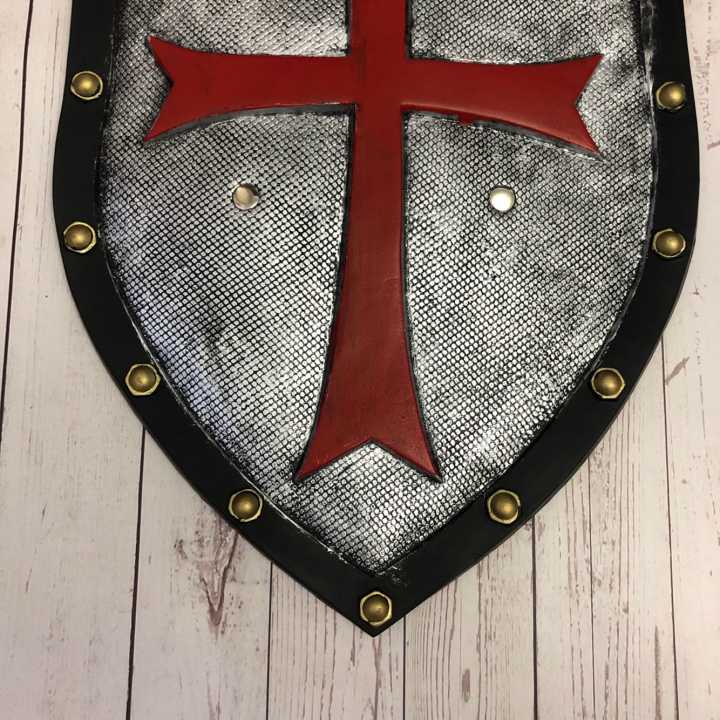 Red Crusader Knight Shield PU Armour Kids Cosplay Prop