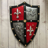 Fleur de Lis and Lion Knight Shield PU Armour Cosplay Prop