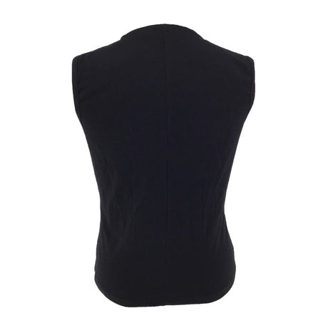 Steampunk Pirate Vest Black Leather Lace Up Sleeveless Top
