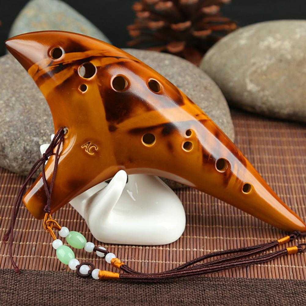 Zelda's Ocarina 12 Hole Ceramic Flute