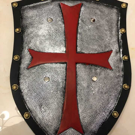Red Crusader Knight Shield PU Armour Kids Cosplay Prop
