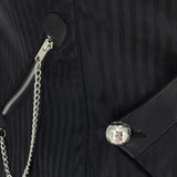 Steampunk Gothic  Victorian Vintage Vest Slim Fit Single Buttons Waistcoat