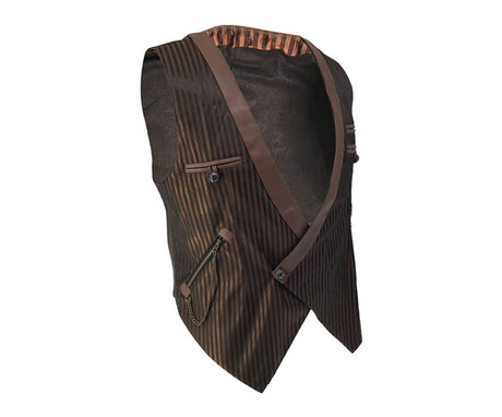 Steampunk Gothic  Victorian Vintage Vest Slim Fit Single Buttons Waistcoat