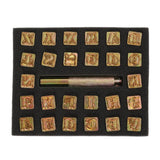 Steel Printing Punch Alphabet Letter Stamp Set Leather Embossing Stamps Leather Craft Tools