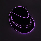 LED Light Up Jazz Hat and Ties Glow Neon Party Costumes