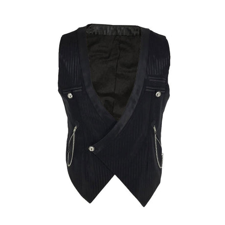 Steampunk Gothic  Victorian Vintage Vest Slim Fit Single Buttons Waistcoat