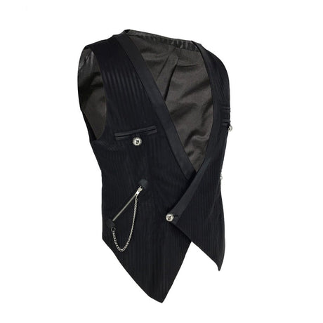 Steampunk Gothic  Victorian Vintage Vest Slim Fit Single Buttons Waistcoat