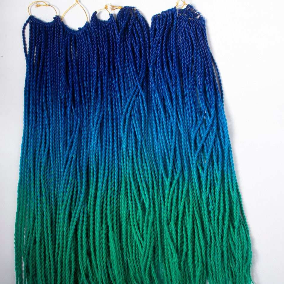 Mermaid Hair Extensions Twist Crochet Braided Hair 30 Strands