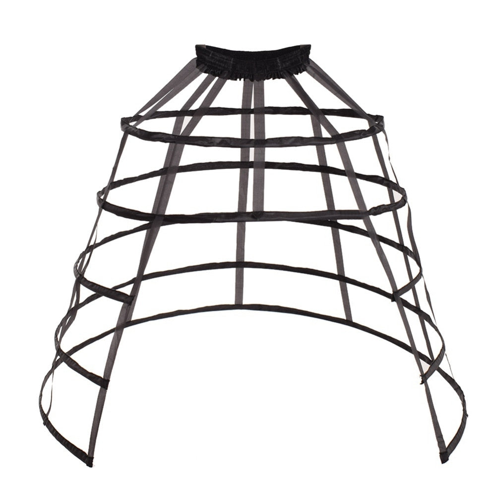 Lolita Birdcage Bustle Victorian Cage Petticoat Skirt 5 Hoops