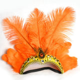 LED Light Carnival Feather Headband Mardi Gras Costume