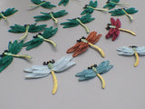 Ten Dragonfly Appliqué Iron On Patches