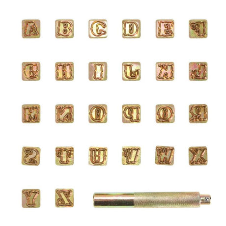 Steel Printing Punch Alphabet Letter Stamp Set Leather Embossing Stamps Leather Craft Tools