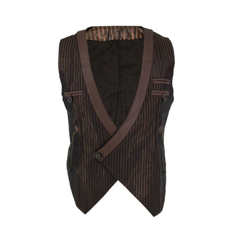 Steampunk Gothic  Victorian Vintage Vest Slim Fit Single Buttons Waistcoat