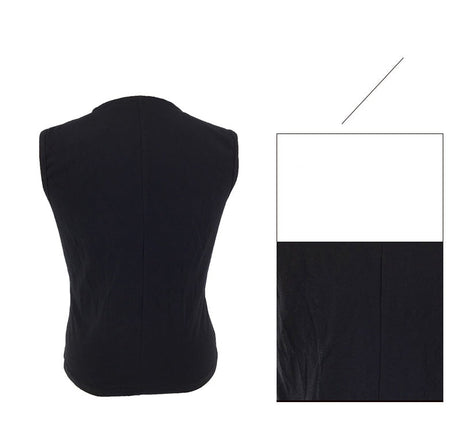 Steampunk Pirate Vest Black Leather Lace Up Sleeveless Top
