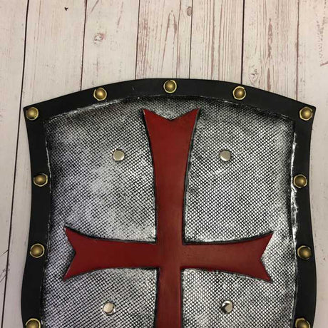 Red Crusader Knight Shield PU Armour Kids Cosplay Prop