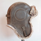 Winter Pilot Aviator Bomber Trapper Hat Faux Fur Leather Snow Cap with Ear Flaps